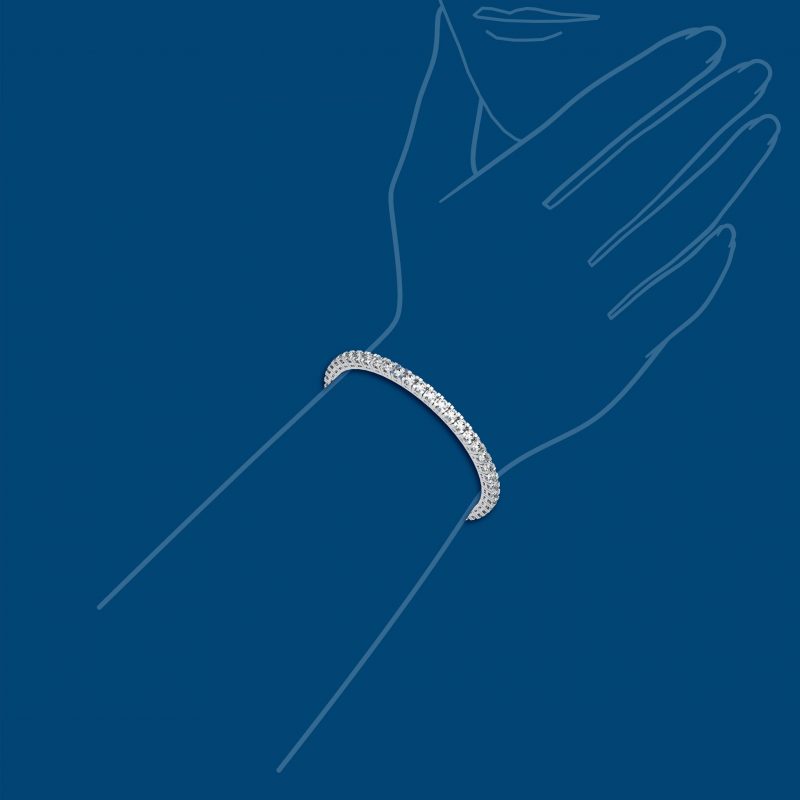 Platino 950‰ g. 18,00 • Diamanti ct. 4.00 - € 8.000