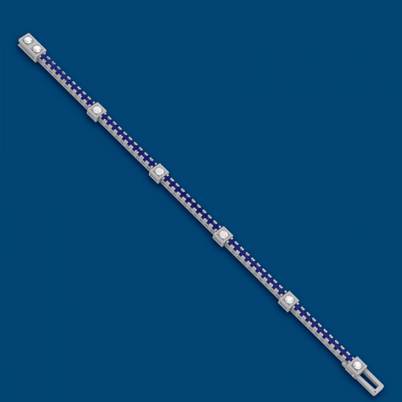 Platino 950‰ g. 28,00 • Zaffiri ct. 7.00 Diamanti ct. 0.80 - € 7.500