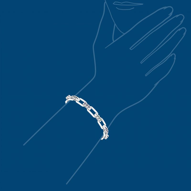Platino 950‰ g. 32,00 • Diamanti ct. 1.70 - € 7.400